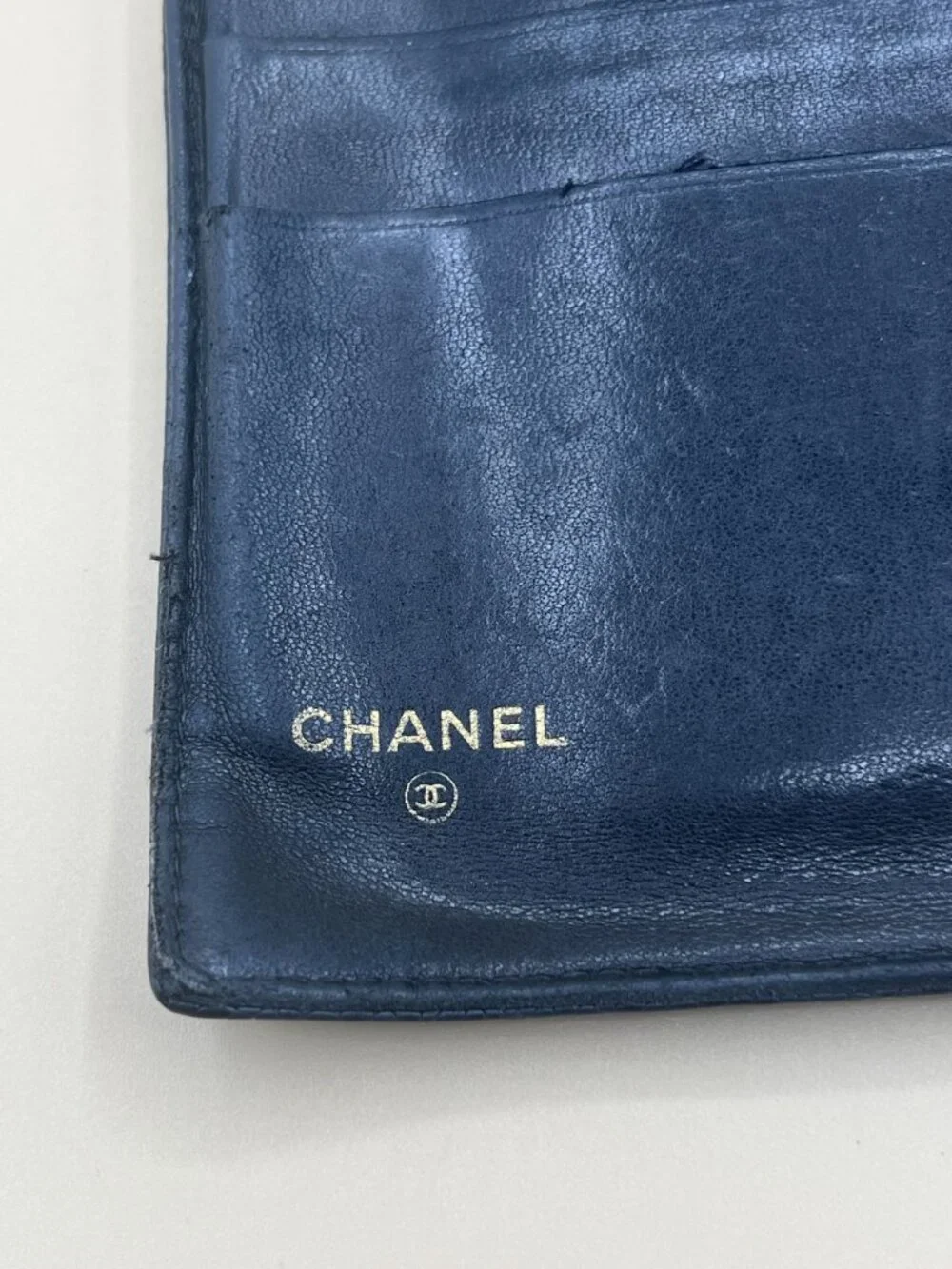Chanel Timeless CC Long Bifold Wallet Black Caviar Leather Serial Sticker Snap T